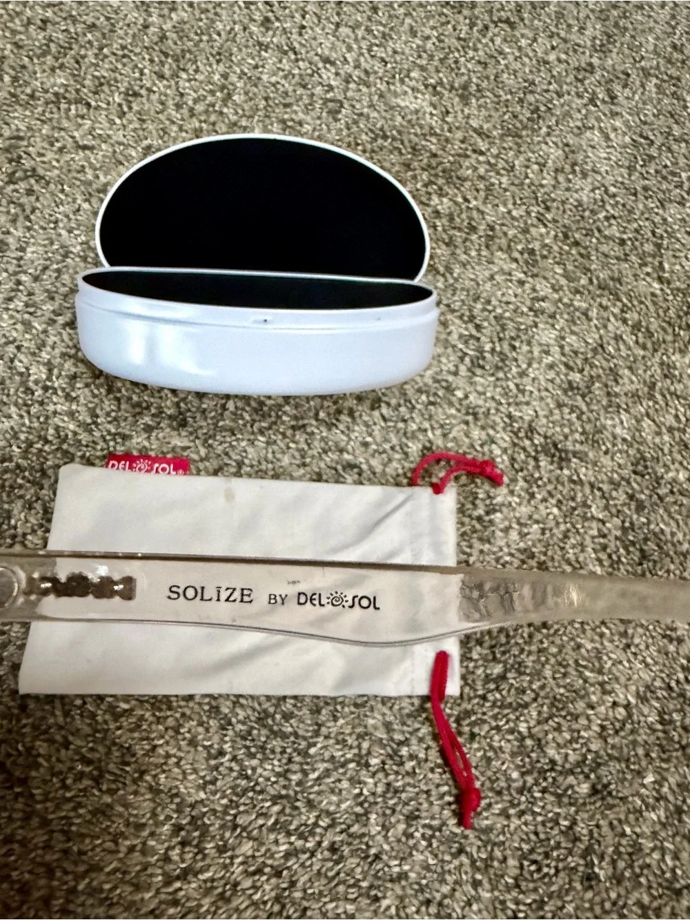 Color Change Transparent Frame Sunglasses with Purple Lenses